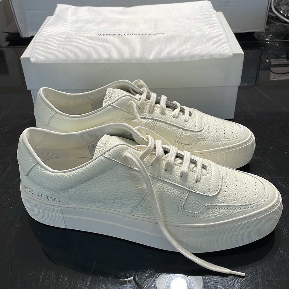 Common Projects - Women's - BBall Low Summer Edition Sneakers - White - Picture 2 of 4